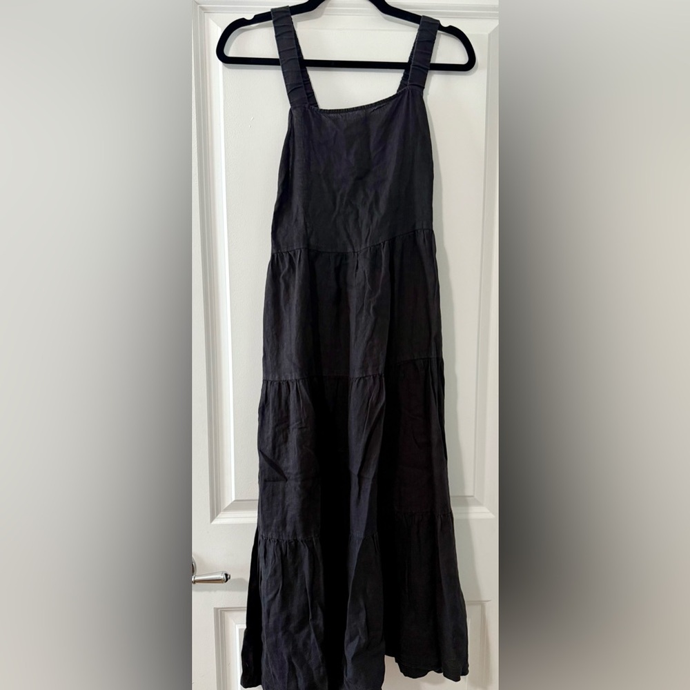 Cloth & Stone Linen Tiered Midi Dress